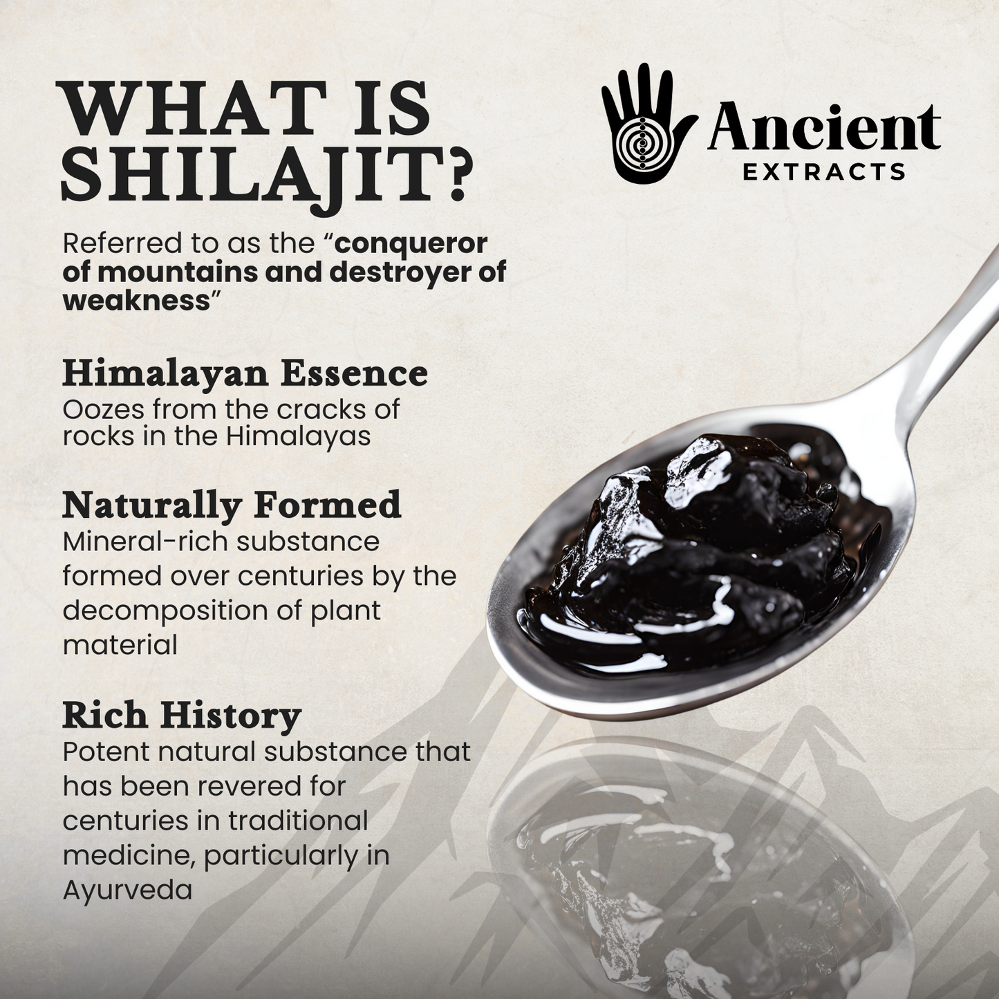 Purified Raw Himalayan Shilajit Resin Superfood (50g)